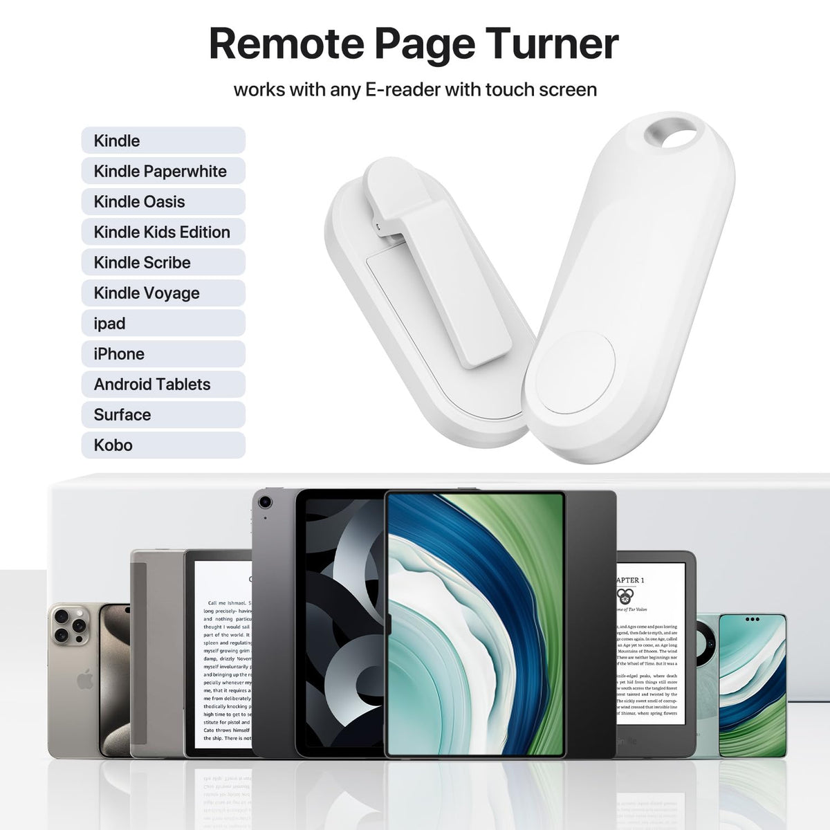 Sycelu PageTurner supports Kindle Oasis and Paperwhite models.