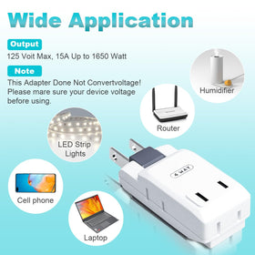 SYCON adapter next to smartphone for size comparison illustrating portable design for travel and bags