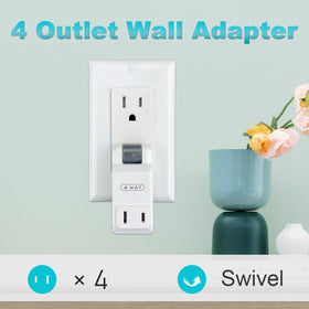 SYCON close-up of swivel mechanism demonstrating adjustable angle for easier plug access and cord routing