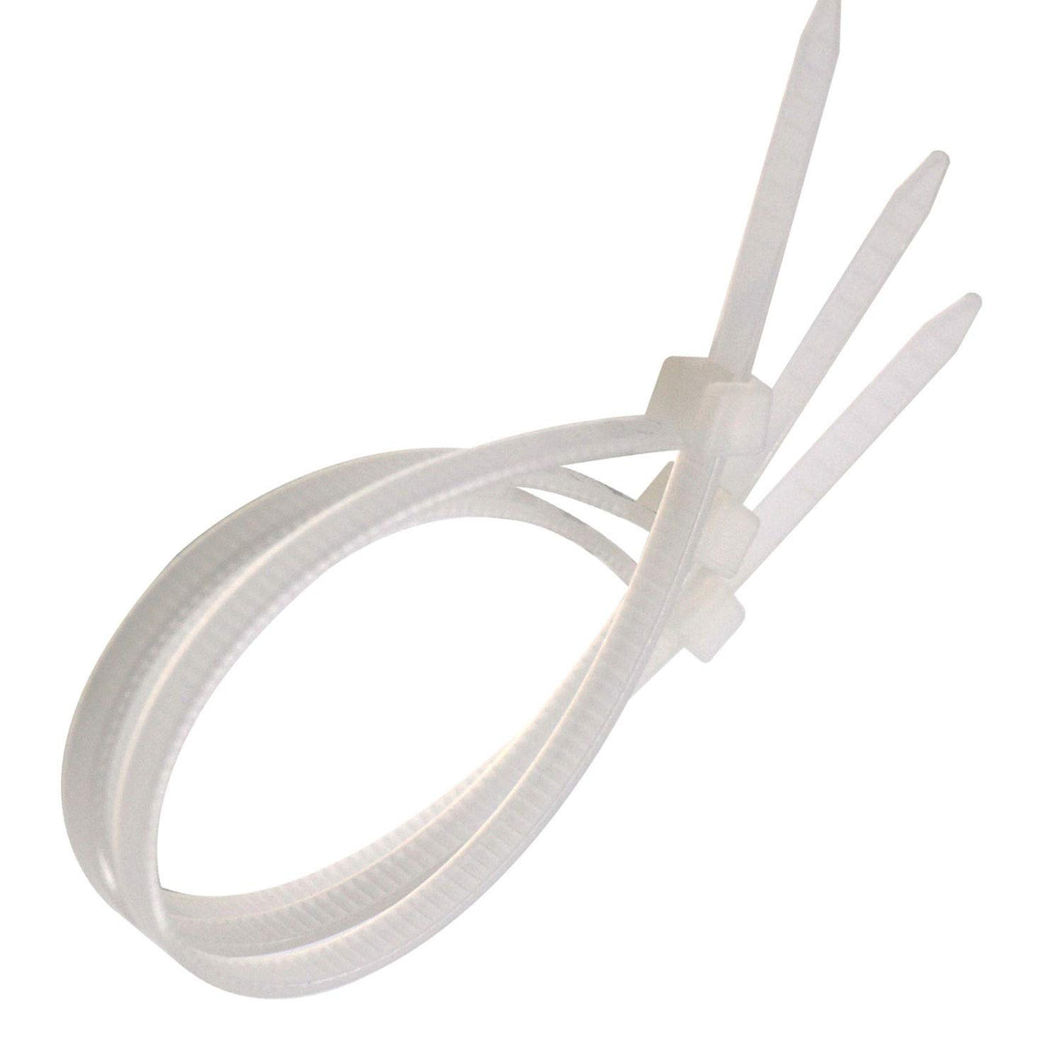 SYD CHEN white zip tie organizing cords in office or workshop