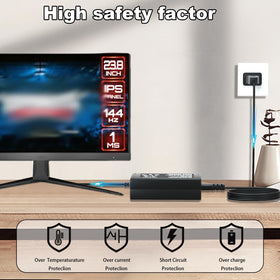 SYFLYH connected to an MSI Optix monitor demonstrating instant power restoration