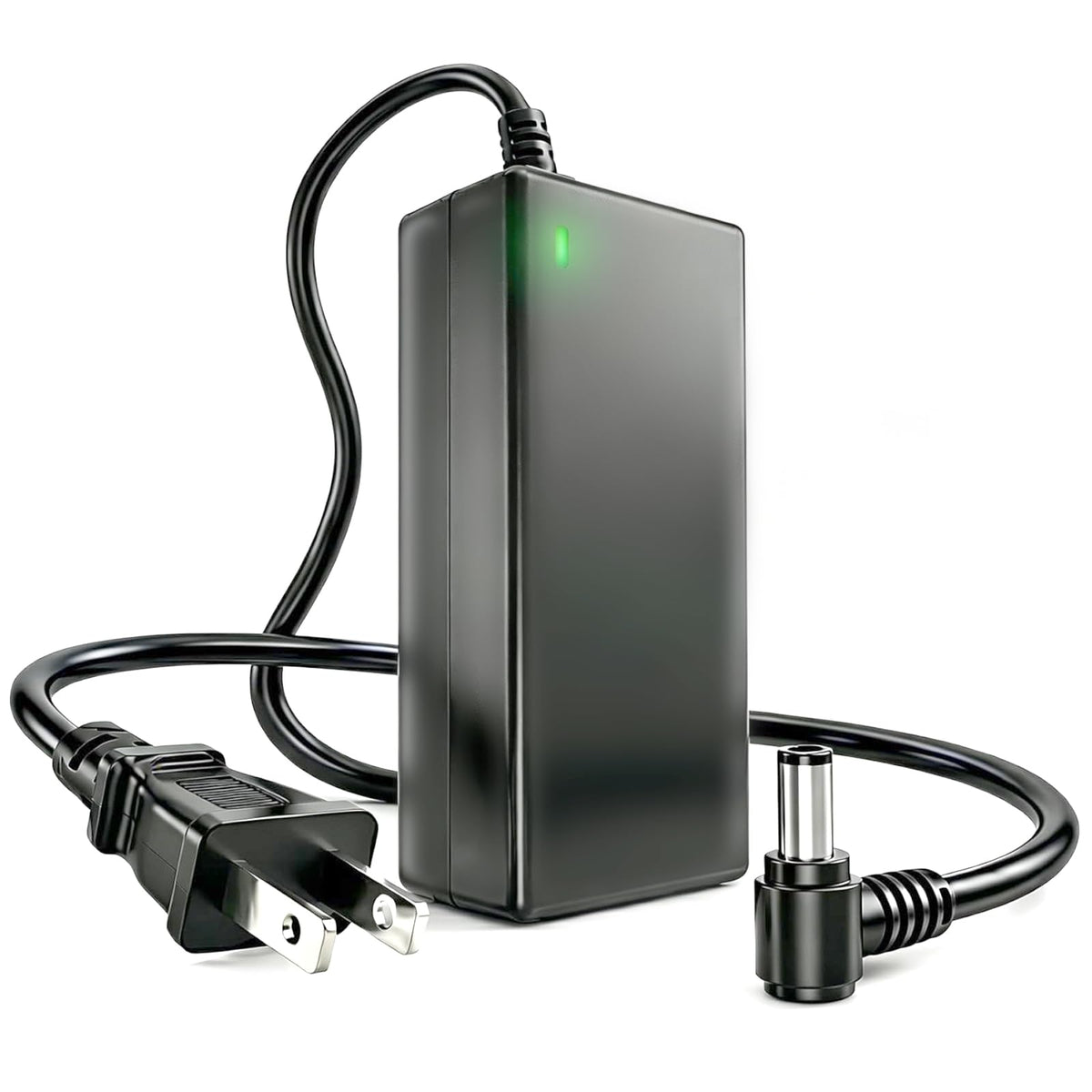 Syfrufo 14V monitor power supply front view for compact desk setup