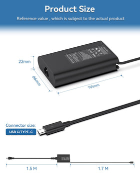Syfrufo 65W USB-C charger with included cable ready to use