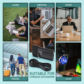 Syfrufo 90W USB-C charger travel-friendly design for on-the-go charging.