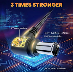 Syfrufo long 8ft cable routed behind furniture for tidy installations