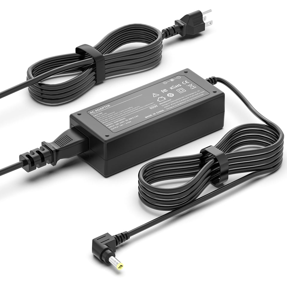 Syfrufo adapter front view showing labels and safety markings for confident replacement