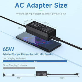 Syfrufo adapter plugged into JBL Xtreme 2 illustrating ready-to-charge convenience