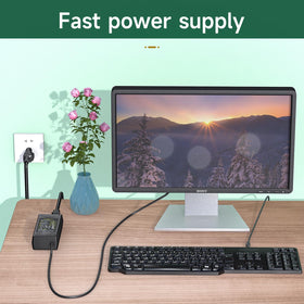 Syfrufo adapter with cables spread to show total 2.4m length for placement planning