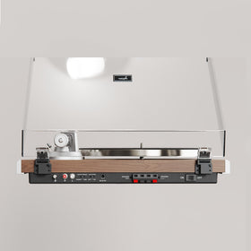Syitren KORUS two-speed belt-drive supports versatile vinyl playback.
