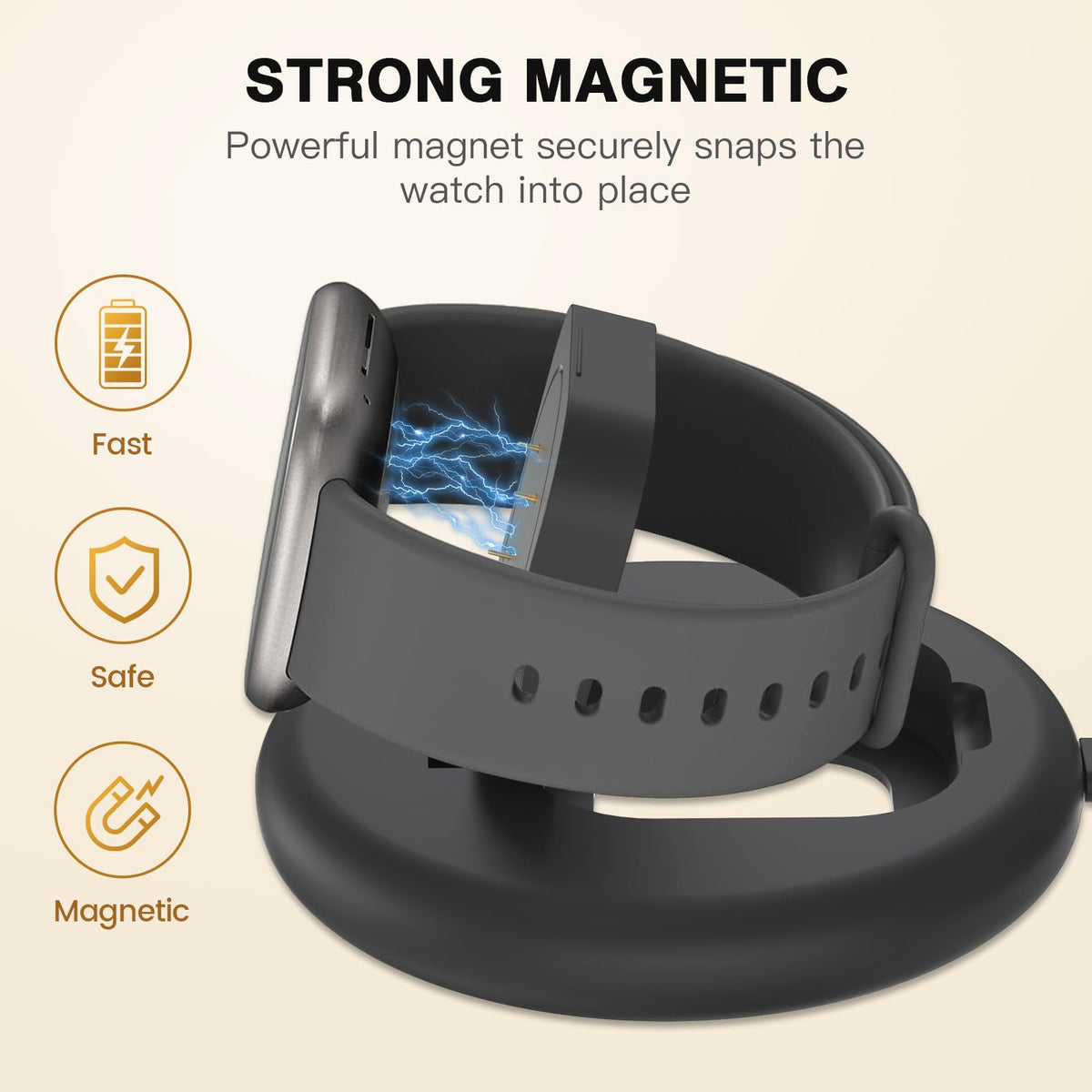 Sylacor Ace LTE anti-slip silicone base stabilizes charging on a table.