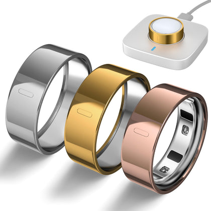 sylacor Oura Ring Cover Gen4 gold, front view, protective finish