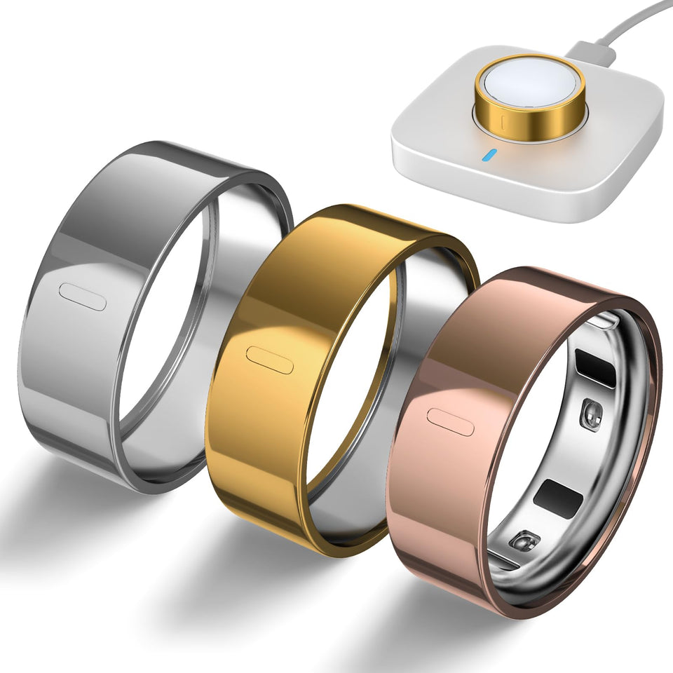 sylacor Oura Ring Cover Gen4 gold, front view, protective finish