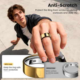 sylacor ring cover shows sensor notch alignment for easy charging.