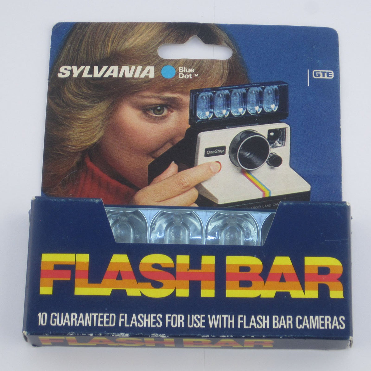 SYLVANIA Blue Dot Flashbar front view for SX-70 offers balanced lighting in classic photos