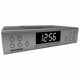 SYLVANIA PROSCAN close-up LED display showing time and station for easy readability
