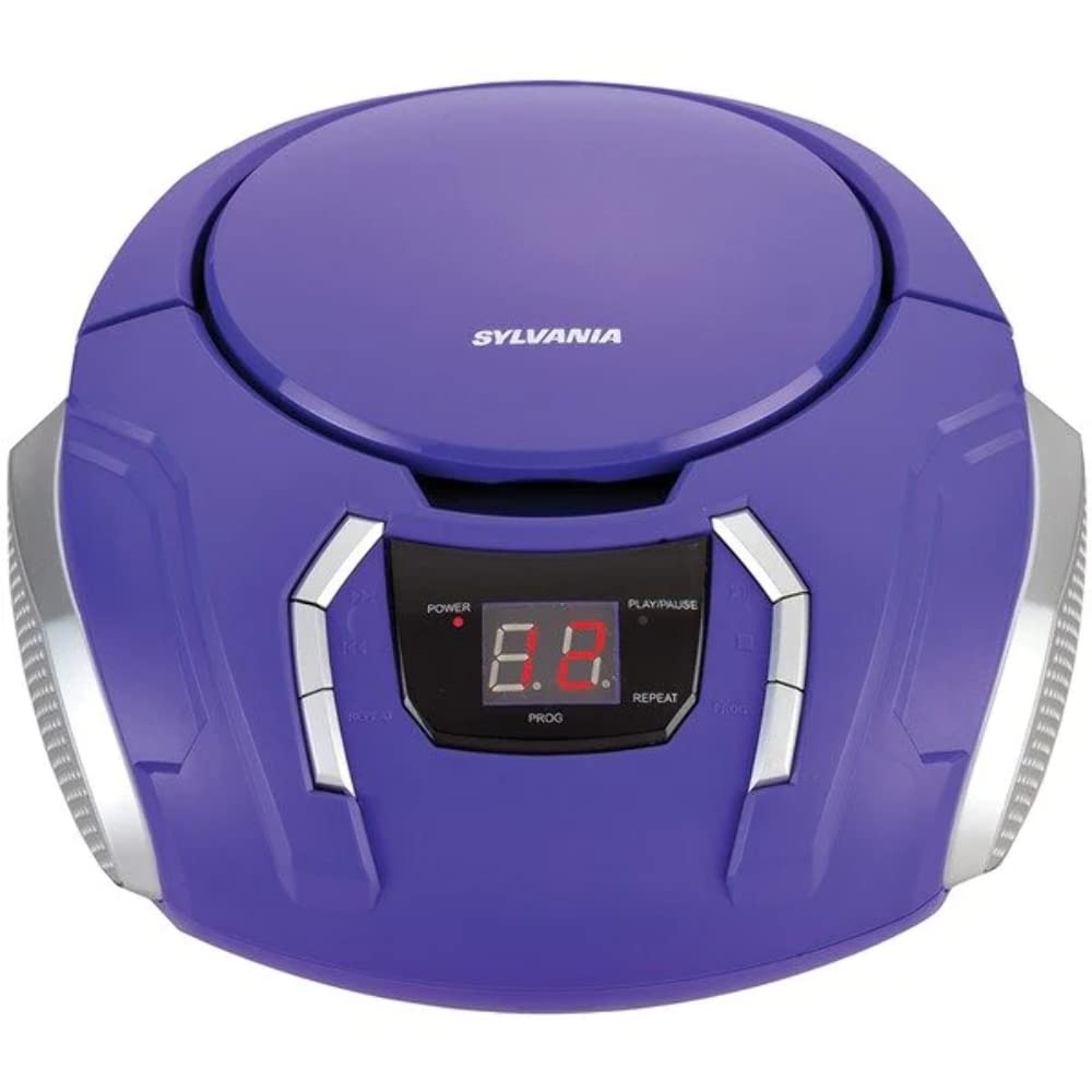 SYLVANIA Proscan Elite front view showing LED display and controls, clear playback benefits