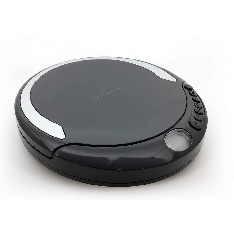 SYLVANIA Proscan front view compact CD player for portable listening on the go.