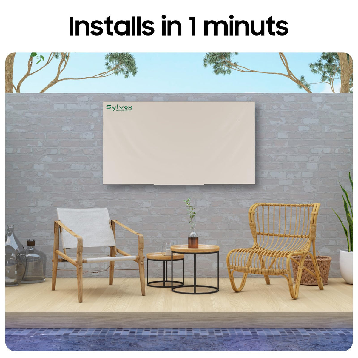 SYLVOX dust-proof exterior protection guards your TV from daily grime.
