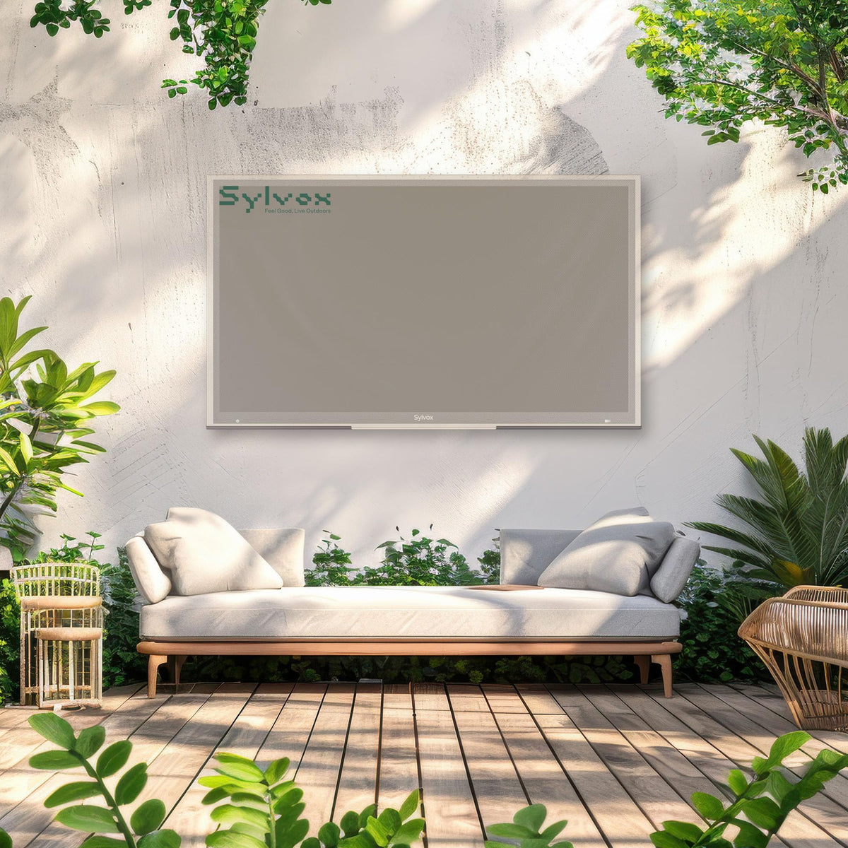 Sylvox easy installation fits most TV stands and wall mounts.