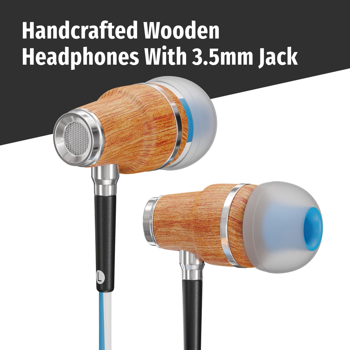Symphonized Bubinga wood close-up revealing grain texture for warmer natural audio