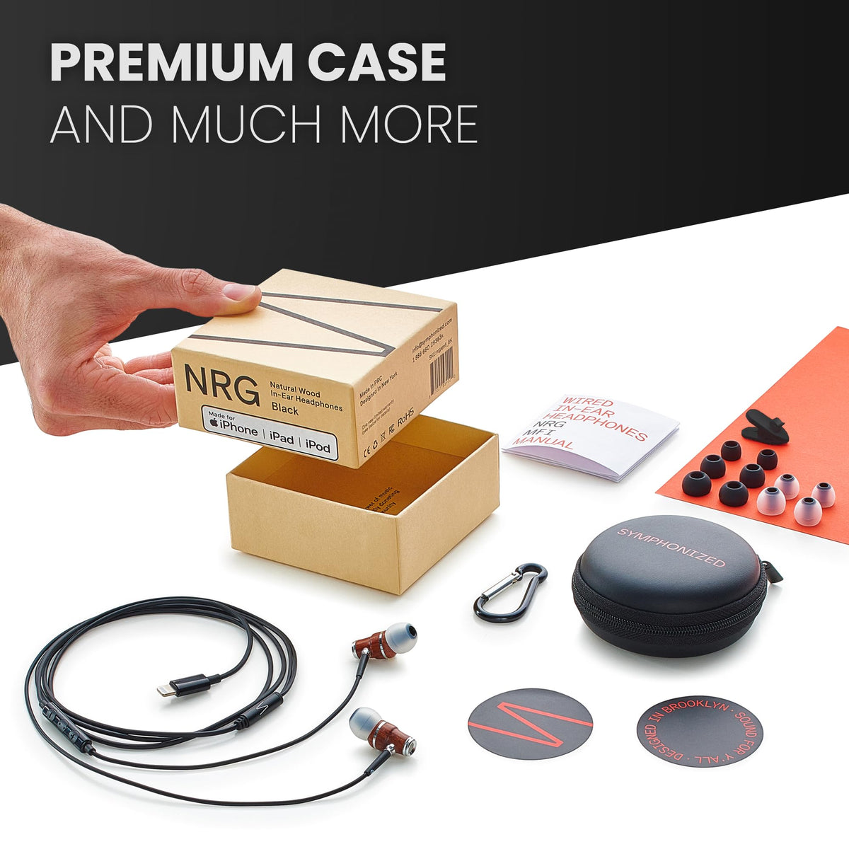 Symphonized earphones in commuter setting delivering clear sound and hands-free convenience