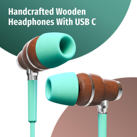 Symphonized earphones plugged into iPhone 15 showing easy USB‑C plug-and-play