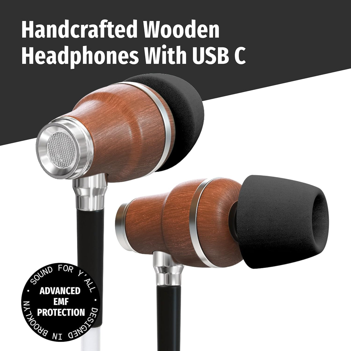 Symphonized EMF earbuds showcasing 3D sound for immersive listening.