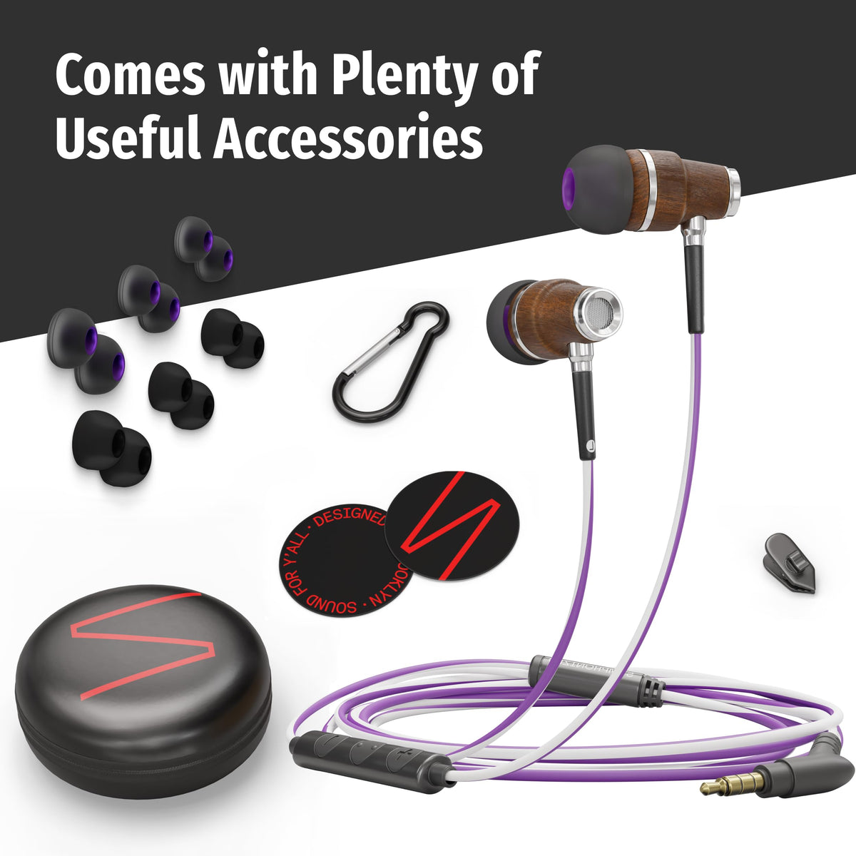 Symphonized earbuds in commuter setting offering reliable, portable listening