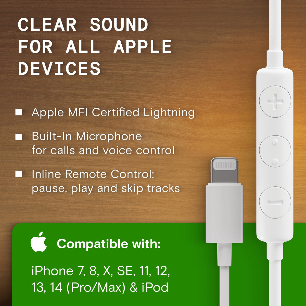 Symphonized size scale with smartphone showing Lightning connector fit and compact portability