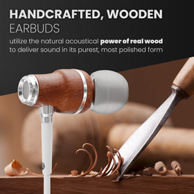 Symphonized wood grain closeup highlighting bubinga finish and handcrafted texture benefit