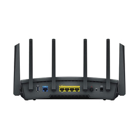 Synology RT6600ax tri-band antenna array improving coverage across rooms