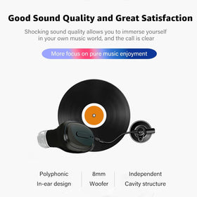 SYSFUN earbud built-in mic enables clear calls and hands-free conversations.