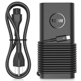 SZGUDULO 130W USB-C charger front view for Dell laptops and PD charging