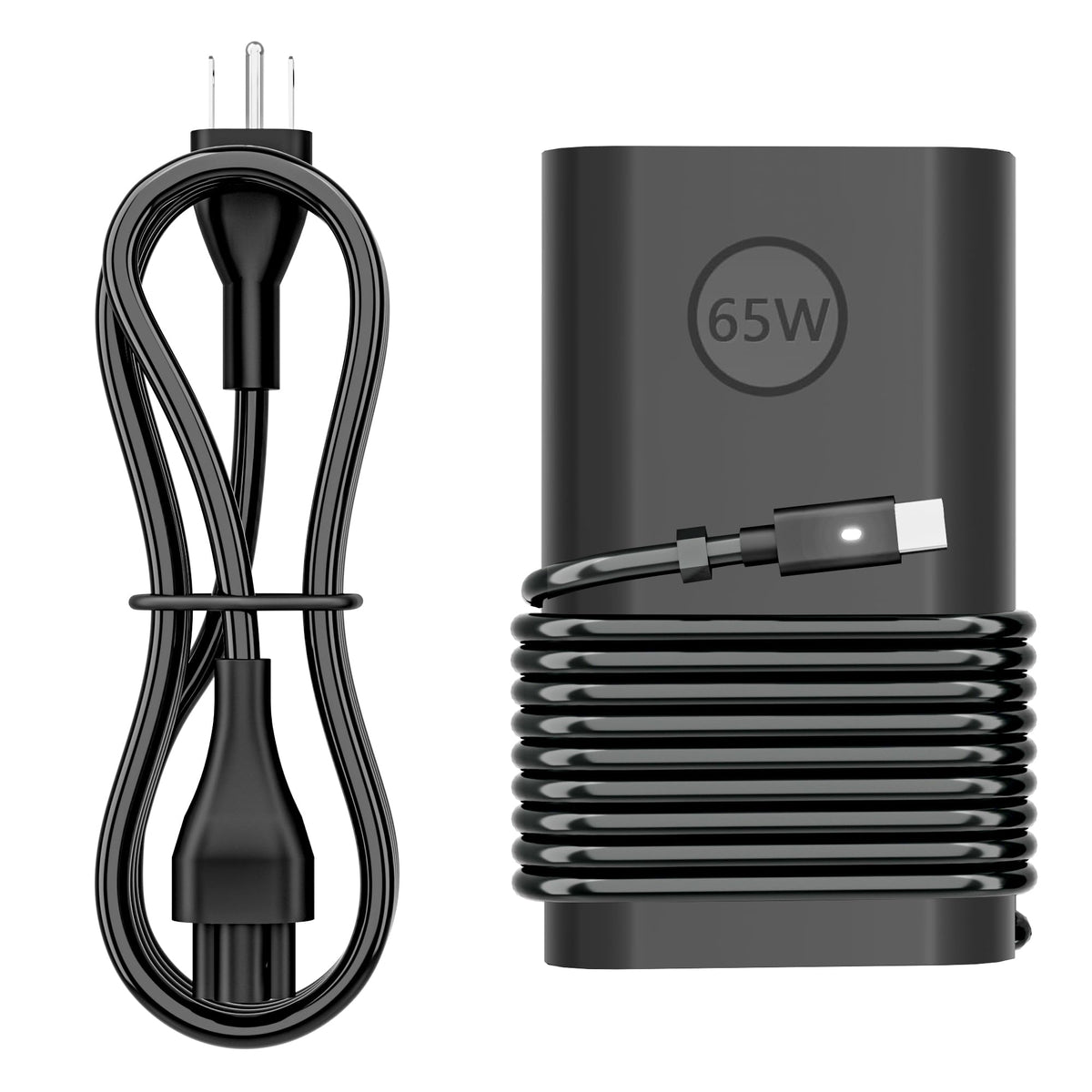 SZGUDULO 65W USB C laptop charger front view ready for versatile charging