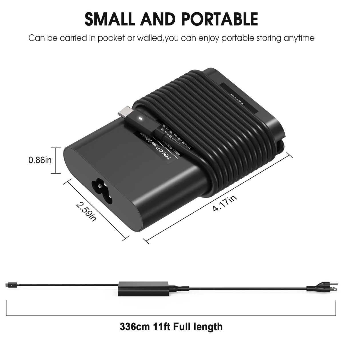 Compact SZGUDULO charger shown as a travel-friendly power option