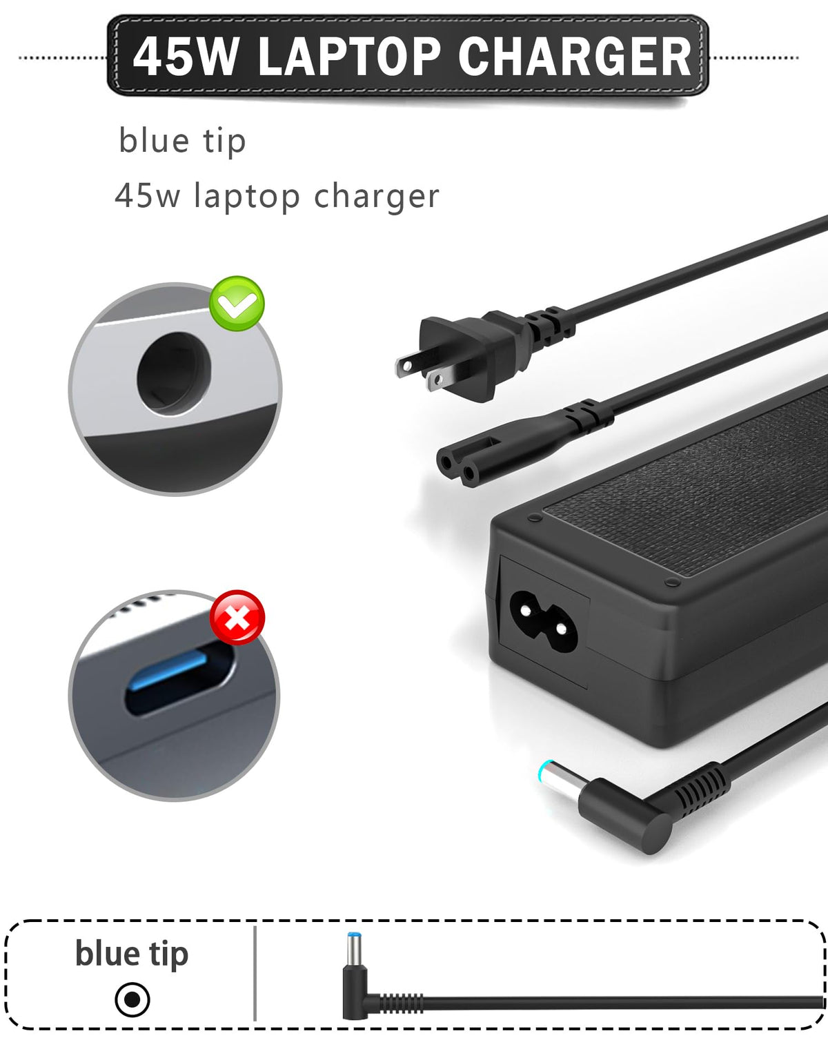 Compact SZGUDULO power adapter for travel and desk use.