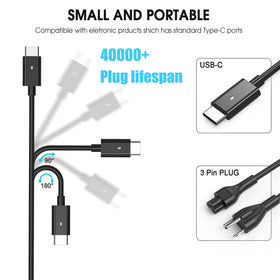 Included AC cable demonstrates ready-to-use package for immediate charging