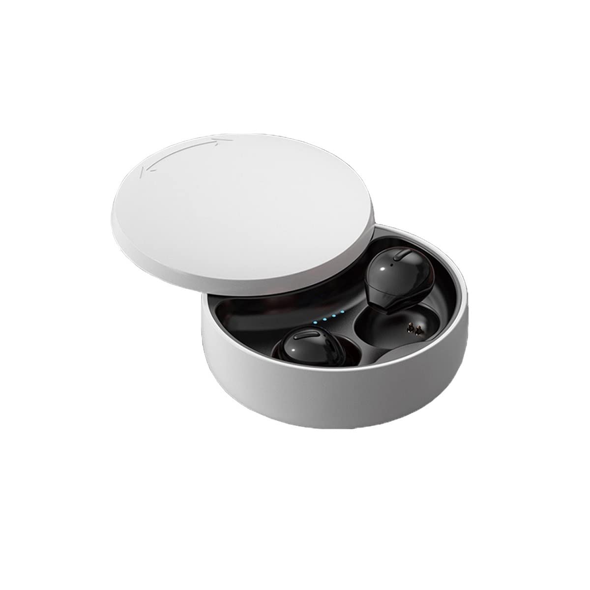 SZHTFX invisible earbuds with compact charging case for stable Bluetooth connection.