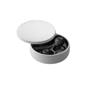 SZHTFX invisible earbuds with compact charging case for stable Bluetooth connection.