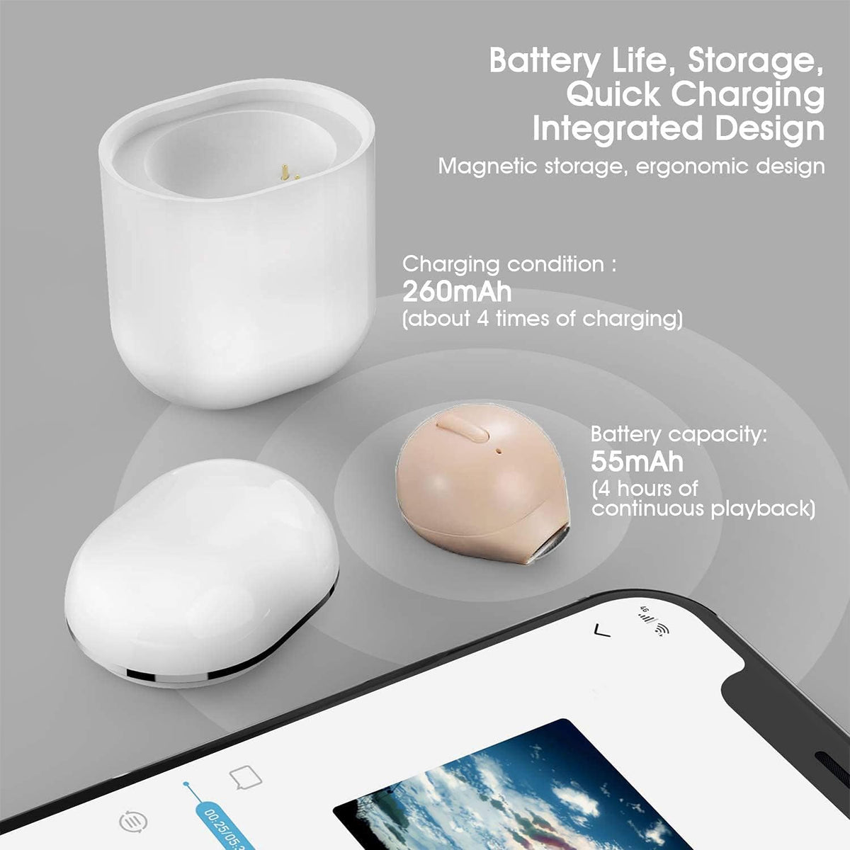 SZHTFX lightweight-3g-earbuds provide all-day comfort during work and workouts.