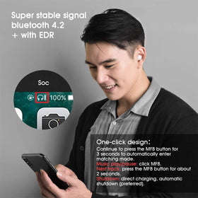 SZHTFX quick control button for playback and call management.