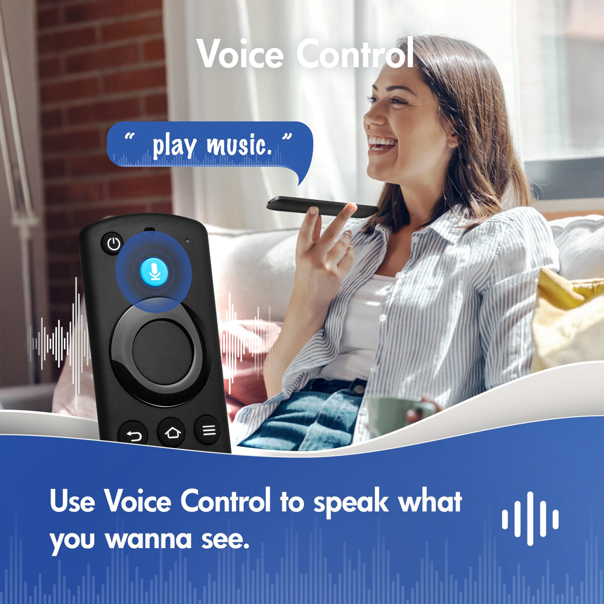 SZILBZ replacement voice remote for Fire Stick 4K improves navigation and content search