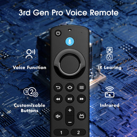 SZILBZ replacement voice remote compatible with Insignia and Toshiba TVs simplifies control