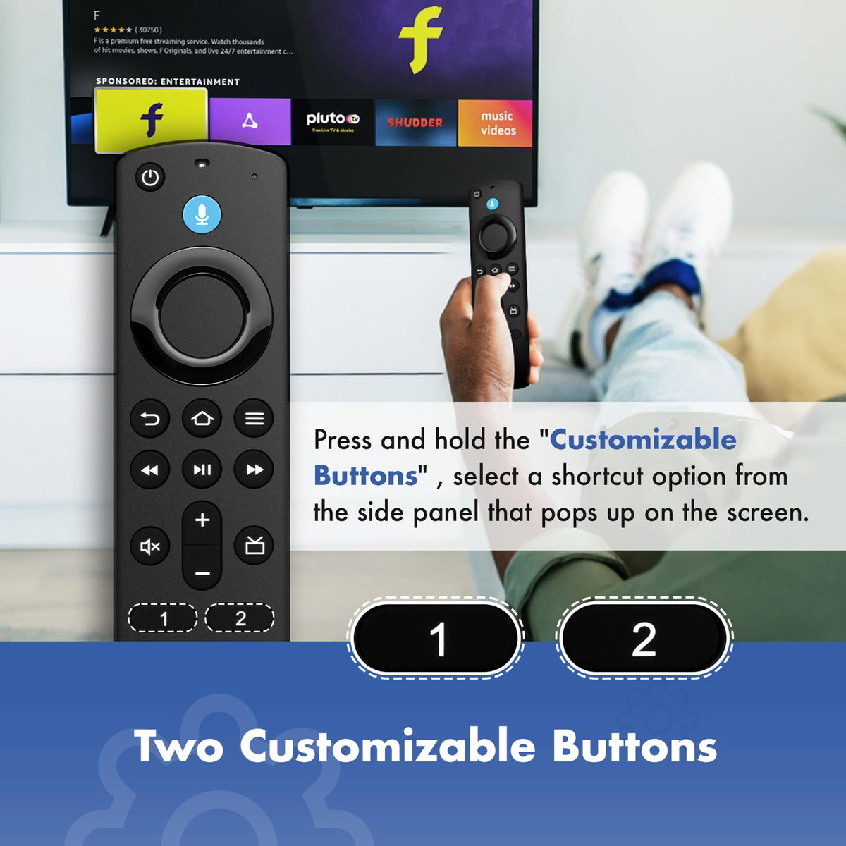 SZILBZ replacement voice remote compatible with 3rd-Gen smart TVs for seamless control