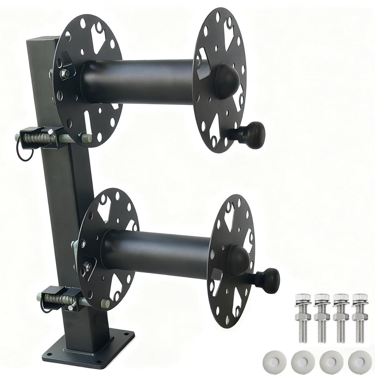 SZWJT-LV heavy-duty reel with a 10-inch lockable head for secure welding cable management.