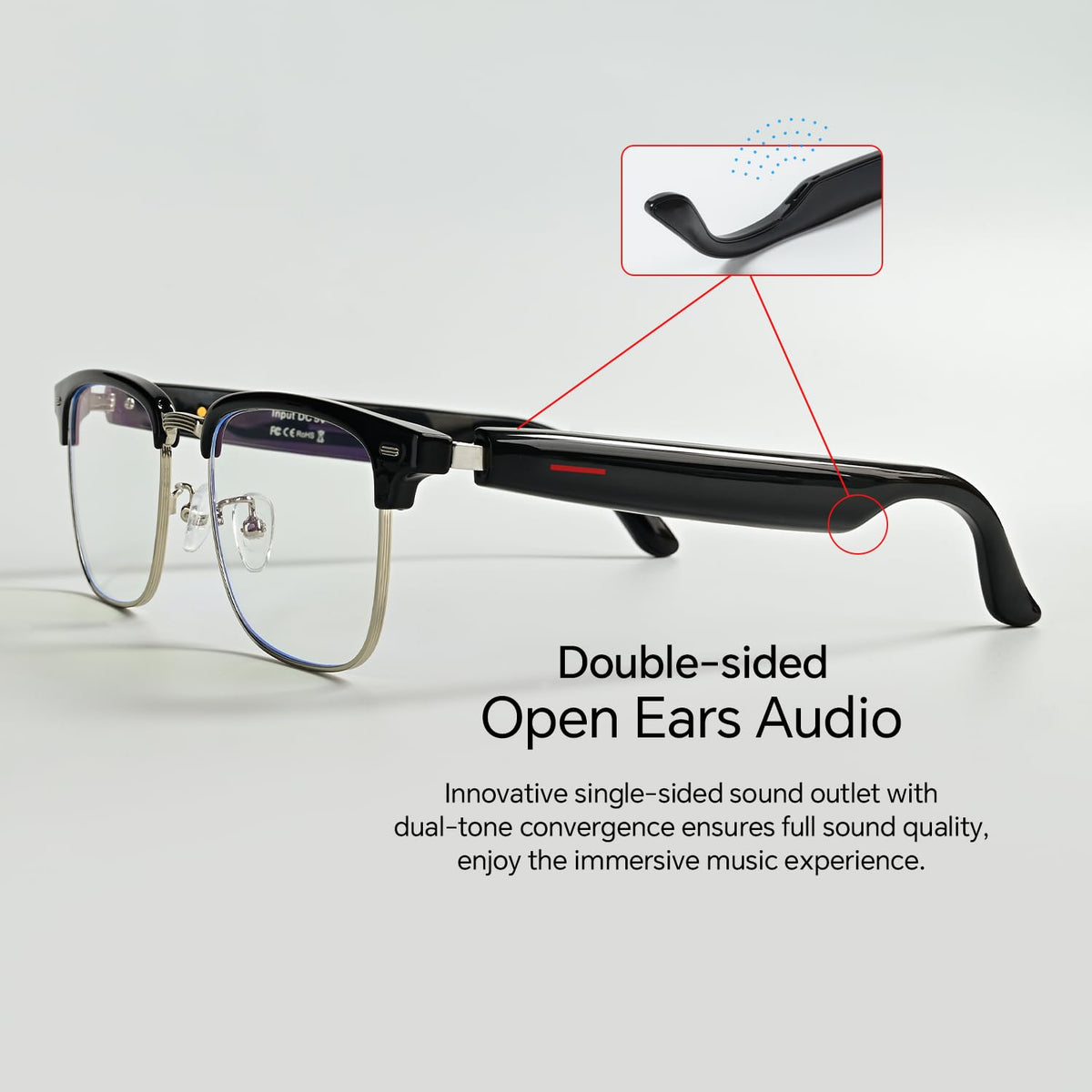 SZXWL voice-assistant glasses with remote camera control.