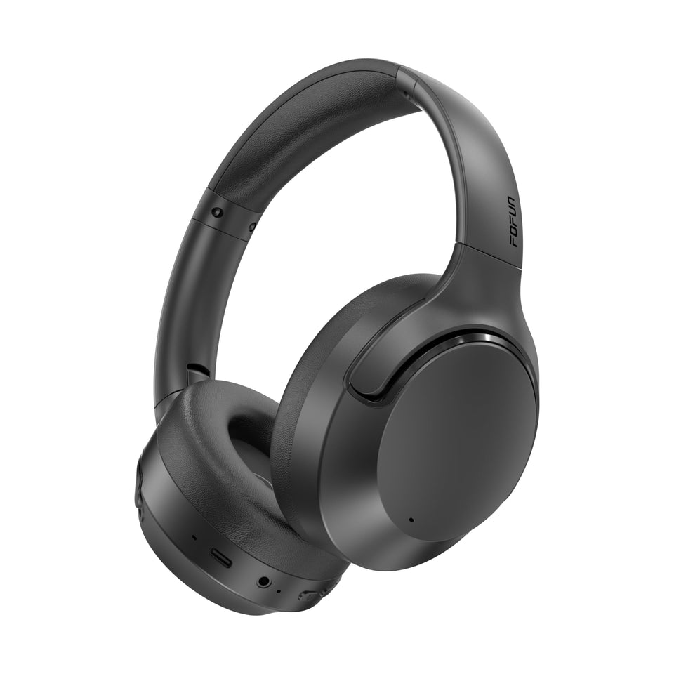 T-Fun NC50 headphones folded compact for easy travel storage and portability.