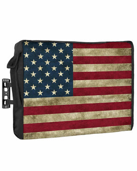 T&H XHome outdoor TV cover with American flag design protects 30-32 inch screen