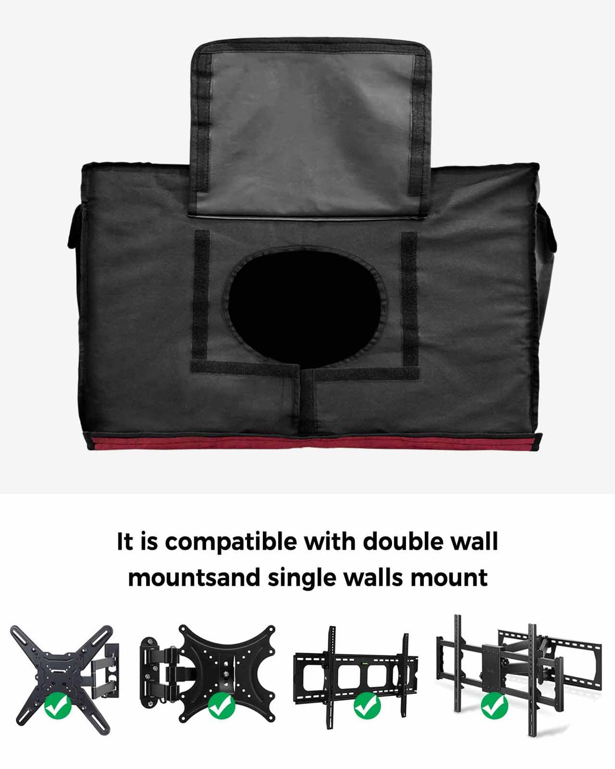 T&H XHome easy-clean outdoor TV cover for 48-50 inch screens