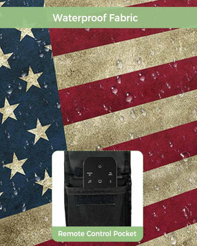 T&H XHome waterproof cover uses Oxford fabric for lasting outdoor use.
